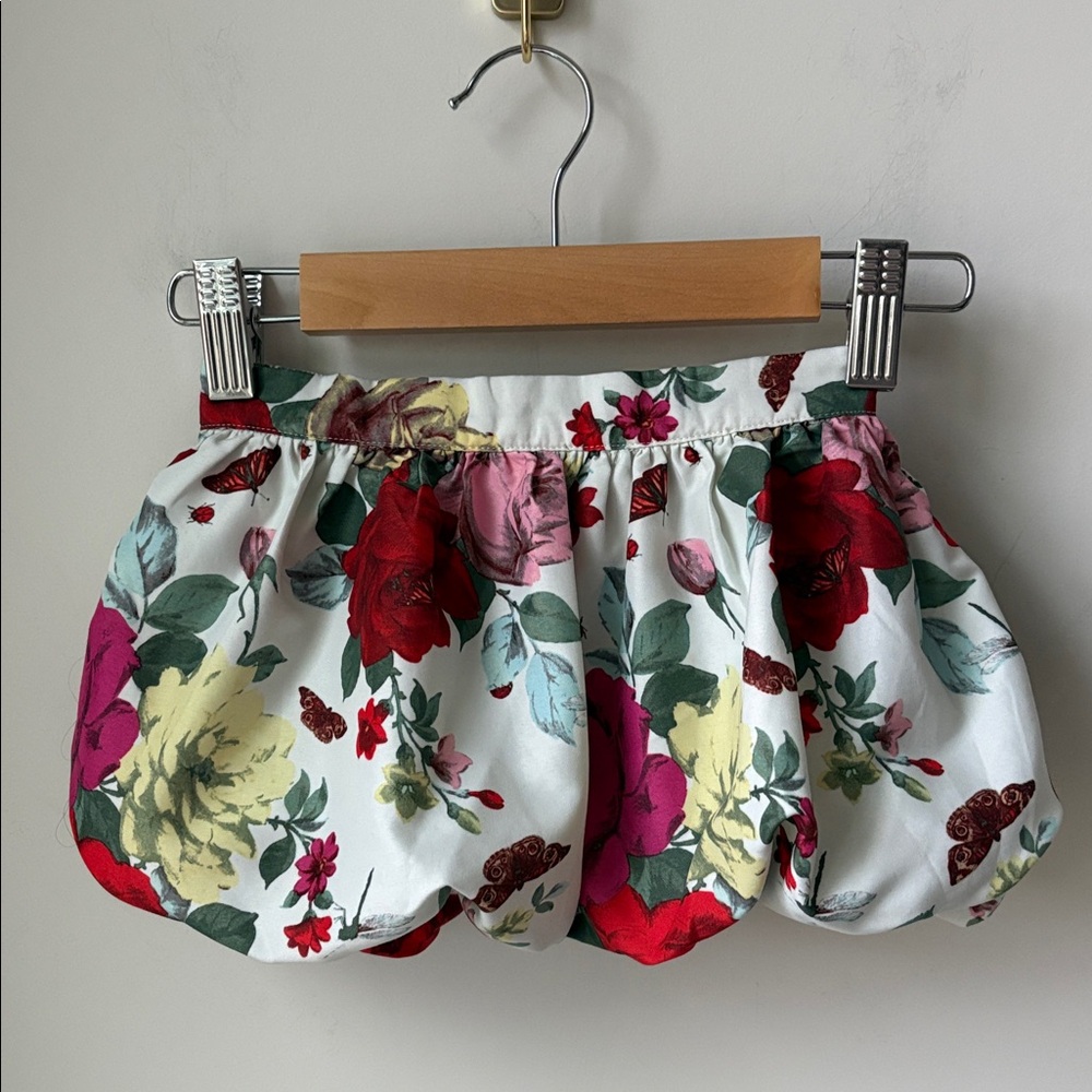 Baker By Ted Baker Baby Girls Floral Bubble Skirt Part Elastic Waist Size 6-12M